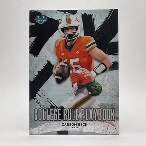 2025 Bowman Chrome University Playbook RC Carson Beck MIAMI  - Bild 1 von 1
