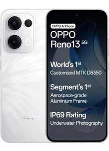 OPPO Reno13 5G (Ivory White, 128 GB) (8 GB RAM) - Picture 1 of 4