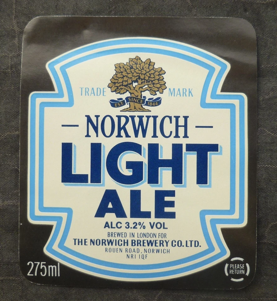 Vintage Beer Label, Norwich ( The Norwich Brewery Co ) - Image 1 of 1