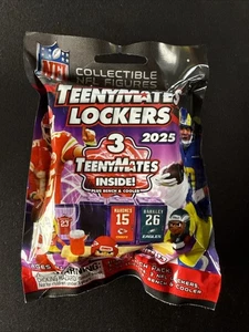 2025 Teeny Mates Lockers Football Sealed Bag 3 Teenymates Inside NFL Collectible - Picture 1 of 2