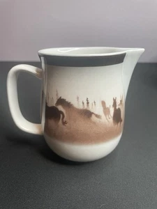 Lodge Stoneware Collection Big Sky "Wild Horses" Creamer Pitcher Thomas Norby - Picture 1 of 7
