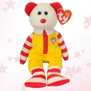 ⭐️️RONALD MCDONALD®️ The Bear⭐️ Gorro bebé TY TAMAÑO COMPLETO MWMT'S - Imagen 1 de 7