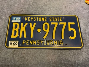 Pennsylvania License Plate 2000 Keystone State BKY-9775 - Picture 1 of 1
