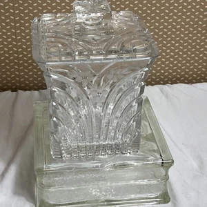 Crystal Clear 7” Heavy Biscuit Jar and Lid - Picture 1 of 10