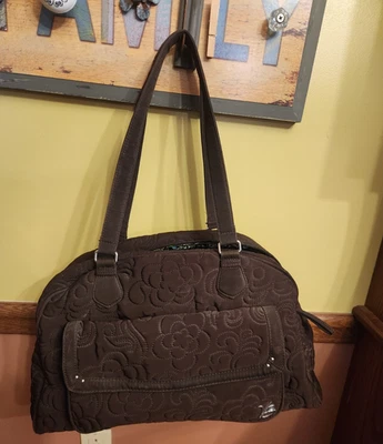 Vera Bradley Bowler, Bolsa Bebé y Microfibra Espresso Clásica 11862 -085, Pañal Foto 1 de 4