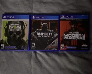 3 Call Of Duty Ps4 Games Lot Mw2 Mw3 Black Ops 3 Modern Warefare All Work - Picture 1 of 2
