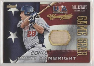 2013 Panini USA Baseball Champions Game Gear Bats Brett Hambright #7