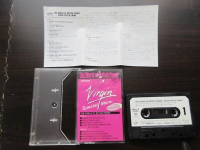 Virgin Sampler Japan Promo Cassette Tape XTC Foxx OMD Oldfield Simple Minds 118 - Image 1 of 4