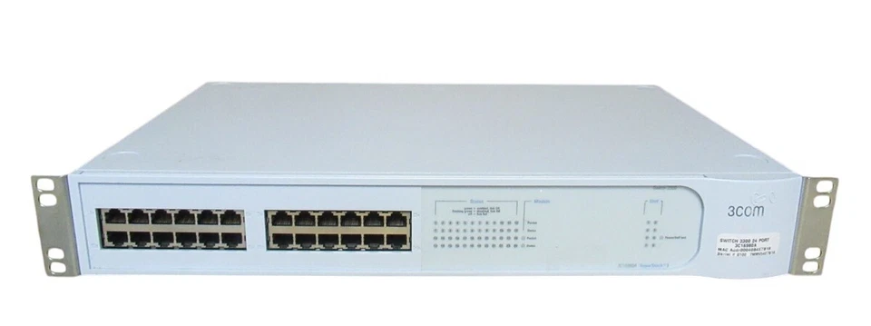 3Com SuperStack 3300 24 Port Fast Ethernet Managed Switch 3C16980A Rackmountable - Image 1 of 1
