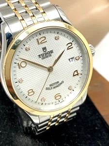 Tudor by Rolex Mens Watch 1926 M91551-0002 Swiss Automatic Diamond Two Tone 39mm - Picture 1 of 13