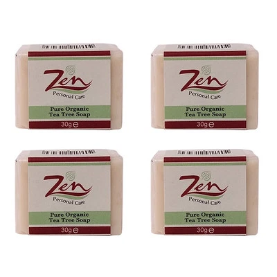 TEA TREE SOAP 30ml Pack4  Anti Bacterial Acne Skin  Pocket Size - Image 1 of 4