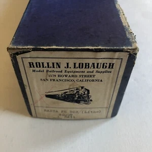 Vintage Lobaugh Santa Fe Box (Litho) Scout 2 Rail Train - Picture 1 of 6