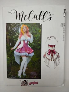 McCalls Muster M8074 A5 Kostüm Yaya Han Misses Korsett Rock Größen 6-14 ungeschnitten - Bild 1 von 3