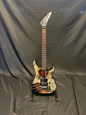 1988 Dean Custom Bear Metal Graphic Guitar-W/Case-Rare! - Image 1 of 4