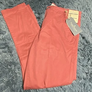 Tailor Vintage Mens Slim Fit Pants Stretch Tapered Leg Canyon Red Sz 32x32 NWT - Picture 1 of 8