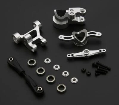 CNC Aluminum Push-Pull Steering 15T/17T for LOSI 5IVE-T KMX2 Rovan LT DTT 1/5 RC - Image 1 of 4