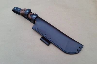 KB KNIVES KA BAR BECKER BK-9 CUSTOM LEATHER SHEATH (SHEATH ONLY) !READ DESCRIPTION!