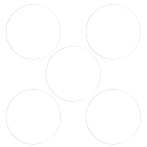 5pcs 35mm Soft TPU Anti-scratch HD Clear Round Watch Glass Screen Protectors - Photo 1 sur 7