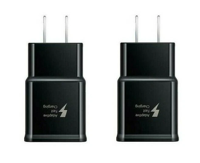 2x Adaptador de Carga Cargador de Pared Rápido Adaptable para Samsung Galaxy S6 S7 Note 5 Foto 1 de 1