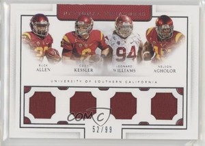 2016 National Treasures Collegiate /99 Buck Allen Leonard Williams #14 Rookie RC