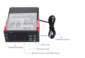 STC-1000 Digital Temperature Controller AC 110-220V Thermostat Aquarium Sensor - Picture 1 of 8