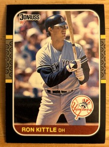 1987 Donruss Ron Kittle Card #351 Yankees Designated Hitter Mid-Grade O/C VG
