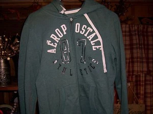 AEROPASTLE GIRLS HOODED JACKET SIZE MEDIUM COLOR GREEN GIRLS CLOTHING CASUAL NEW - Picture 1 of 1