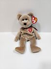 Ty Beanie Baby 1999 Signature Bear 8" Beanbag Plush Brown Gray Speckled With Tag