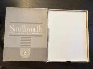 Southworth 33C Vintage Typewriter Paper 20lb Heavyweight 75% Cotton 8.5 x 11 - Picture 1 of 23