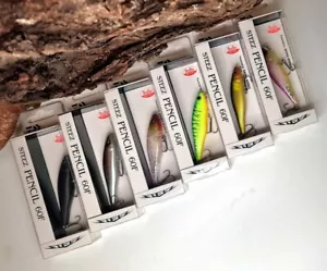 Daiwa Steez Pencil 60F Stickbait 6cm 4,2g 6 Farben Topwater Barsch Hecht Rapfen - Bild 1 von 7