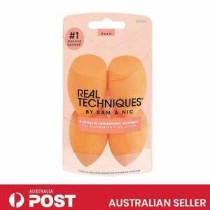 Set of 4 Real Techniques Miracle Complexion New Sponge Foundation Beauty Blender