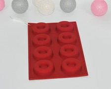 8 Cavity Silicone Donut Mould Chocolate Candy Muffin Candy Making Molds Tray