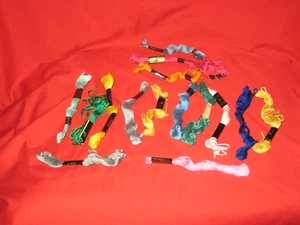 MS2136* - 15 SKEINS VINTAGE EMBROIDERY FLOSS, THREAD - ASSORTED COLORS & BRANDS - Picture 1 of 5