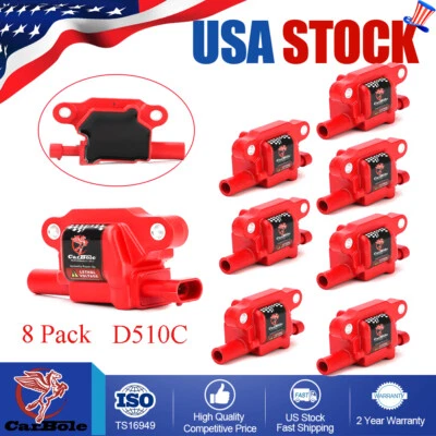 Катушка зажигания упаковка 8 шт. для Chevy Silverado 1500 Tahoe GMC Sierra 2007-2016 США новая - Изображение 1 из 4