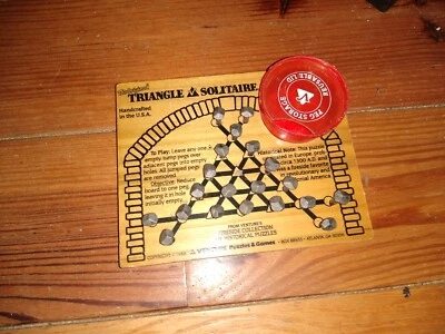The Original Triangle Solitaire Game From Restaurant - Image 1 of 4