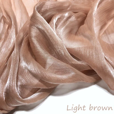 Tela de organza brillante crepé malla tul hágalo usted mismo ropa vestido artesanía decoración del hogar disfraz Foto 1 de 4