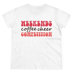 Competition Vibes Cheerleader Allstar Cheer Mom Women's Weekends Comp - Picture 1 of 5