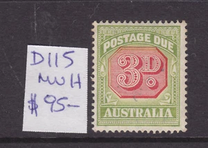 POSTAGE DUES AUSTRALIA: 3d SG D115 MUH - Foto 1 di 1