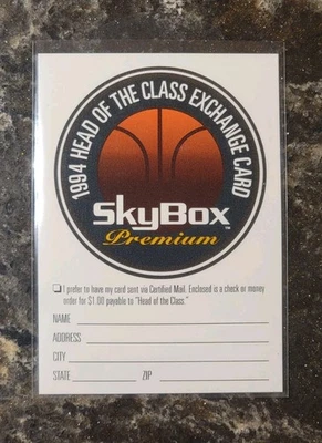 1993-94 SKYBOX PREMIUM HEAD OF THE CLASS EXCHANGE REDEMPTION 1:360 - RARE ROOKIE - Image 1 of 4