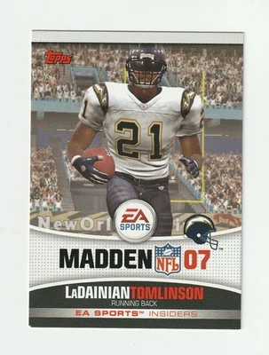 2006 Topps EA Sports Madden '07 #3 LaDainian Tomlinson, Los Angeles Chargers - Image 1 of 2