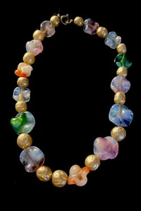 Bellissima Collana Perline Colore Pastello Lunghezza 13” NK#2 - Foto 1 di 4