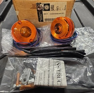 OEM Harley Chrome Amber Handlebar Turn Signal Mount Kit NOS Softail 68409-97 - Picture 1 of 8