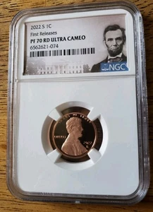 2022-S Proof Lincoln Shield Cent - NGC PF 70 RD UCAM First Releases, Penny 1C - Bild 1 von 4