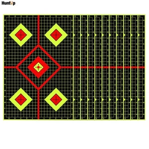 10/20 Pack 12x18" Shooting Targets Gun Reactive Exercise Splatter Paper Target - Picture 1 of 22