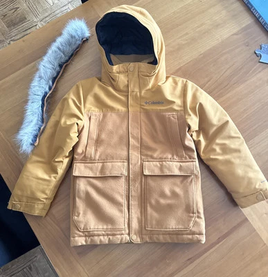 Abrigo de invierno Columbia para niños XS (6/7) plumón/pluma de pato Foto 1 de 4
