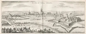 Berlin Spandau Vista Completa Incisione In Rame Merian 1650 - Picture 1 of 1