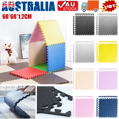 6X EVA Foam Mat Heavy Duty Fitness Interlock Floor Mat Puzzle Baby Kids Playmat - image 1 of 4