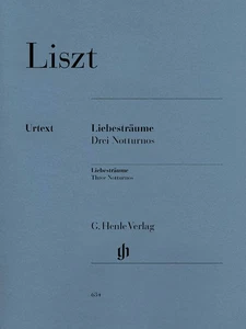 Liszt Liebestraume 3 Notturnos for Piano Solo Henle Urtext Sheet Music Book - Picture 1 of 1