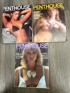 PENTHOUSE MAGAZINES OCTOBER 1978 FEBRUARY 1979 APRIL 1978 LOT OF 3 EXCELLENT   - Picture 1 of 1