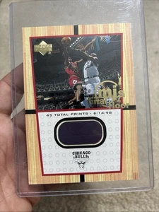 Michael Jordan 2000 Upper Deck MJ’S Final Floor Jumbo Relic #FF10 Purple! Rare! - Picture 1 of 11